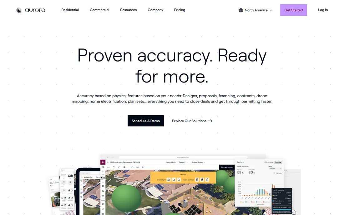 Aurora Solar homepage