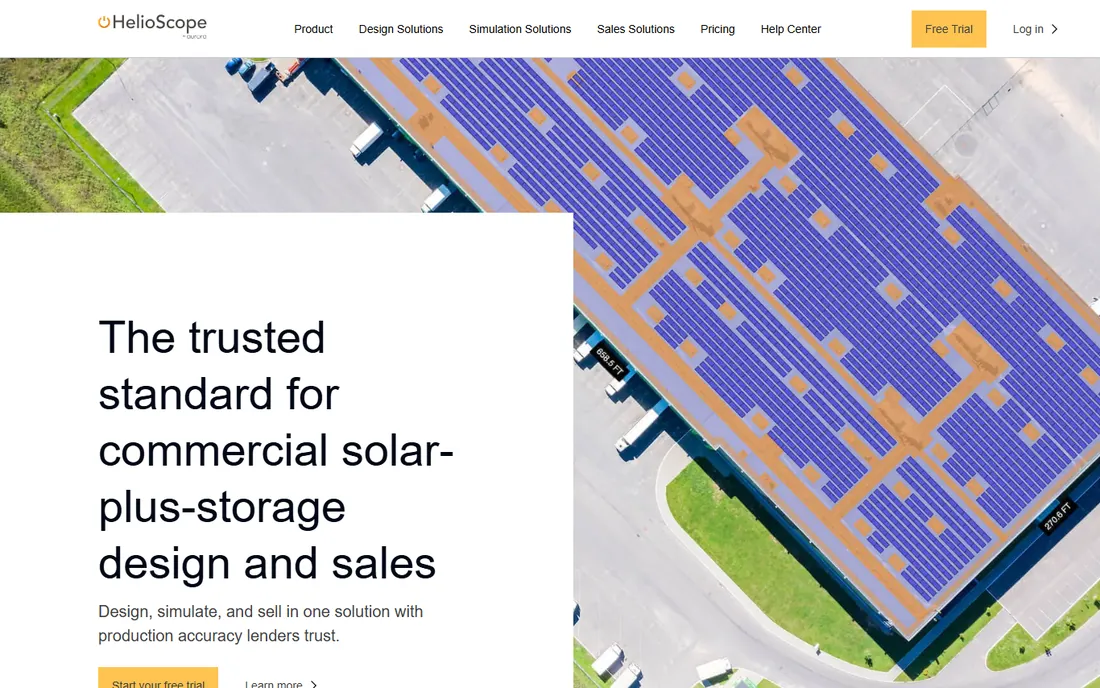 HelioScope homepage