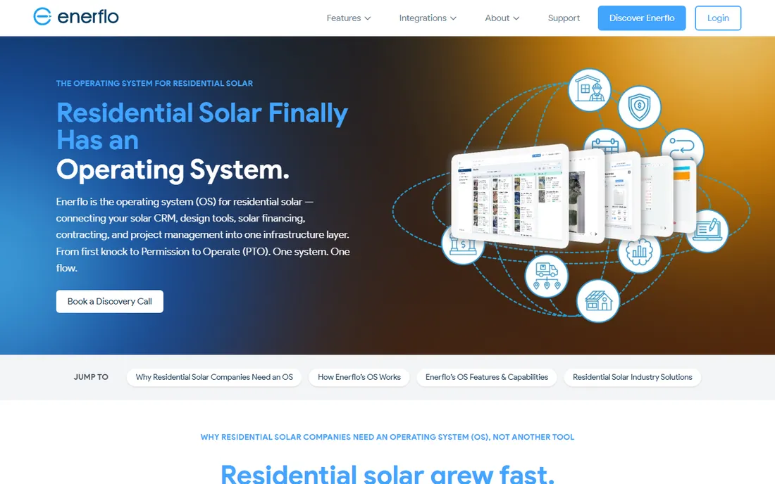 Enerflo homepage