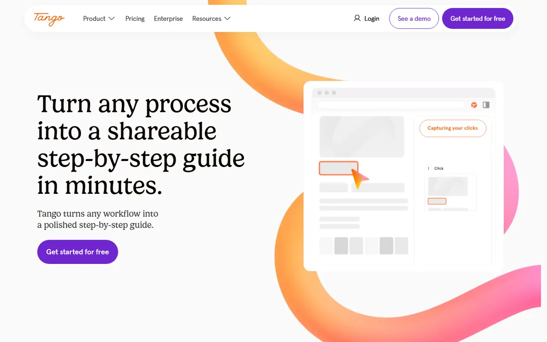 Tango homepage