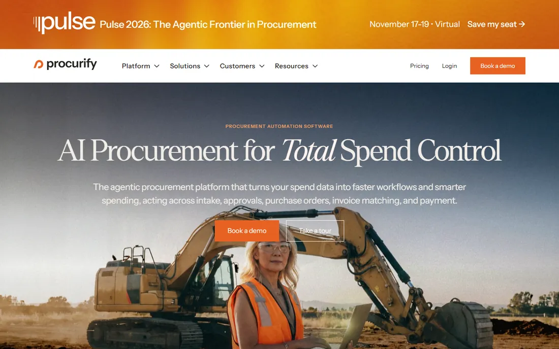 Procurify homepage