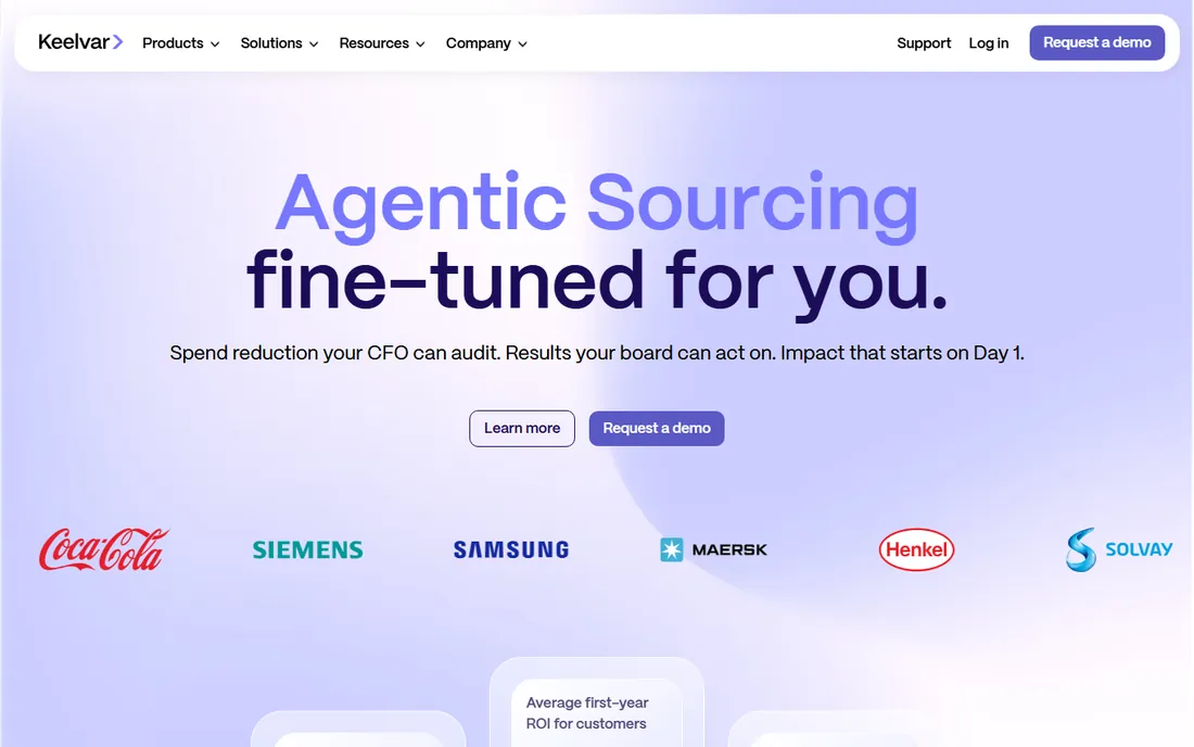 Keelvar homepage