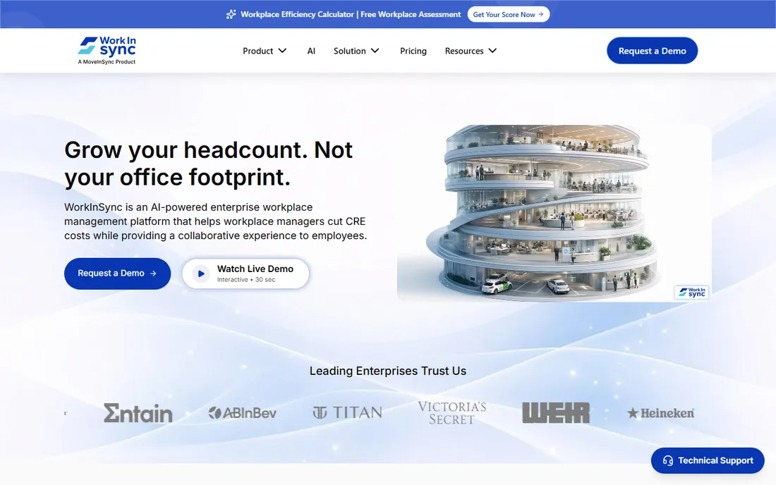 WorkInSync homepage