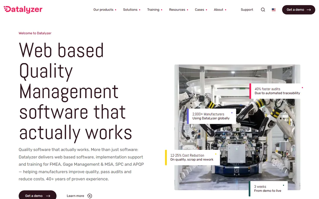 DataLyzer homepage