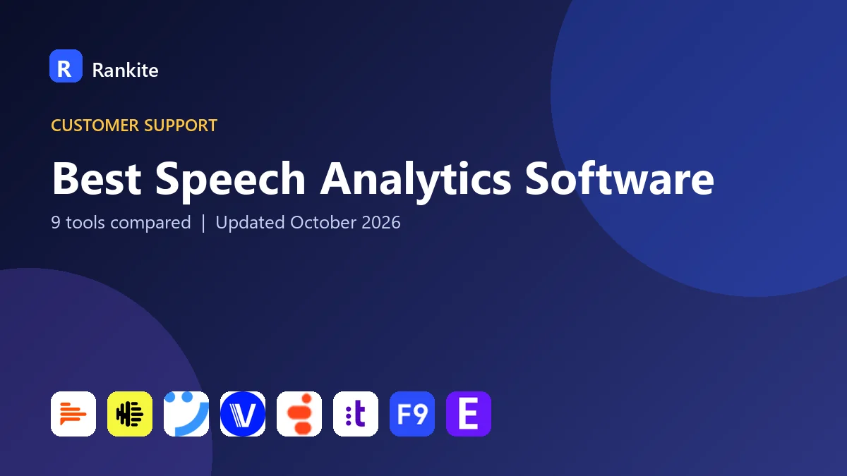 Best Speech Analytics Software in 2026: 9 Tools Compared