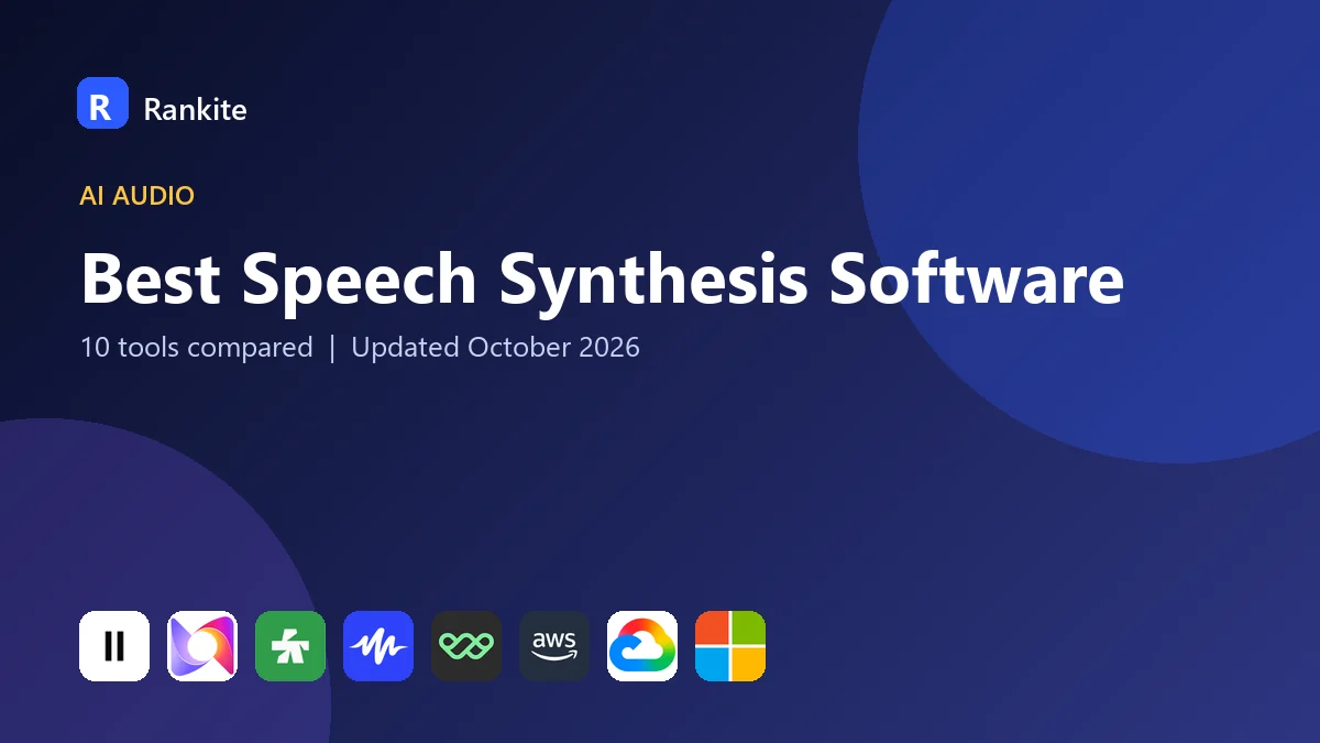 Best Speech Synthesis Software in 2026: 10 Tools Compared