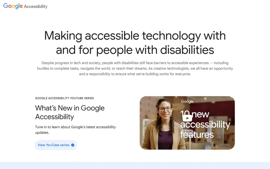 Google Live Transcribe homepage