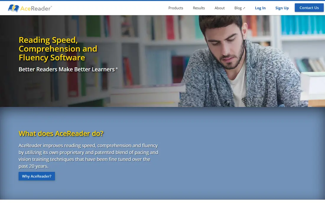 AceReader homepage