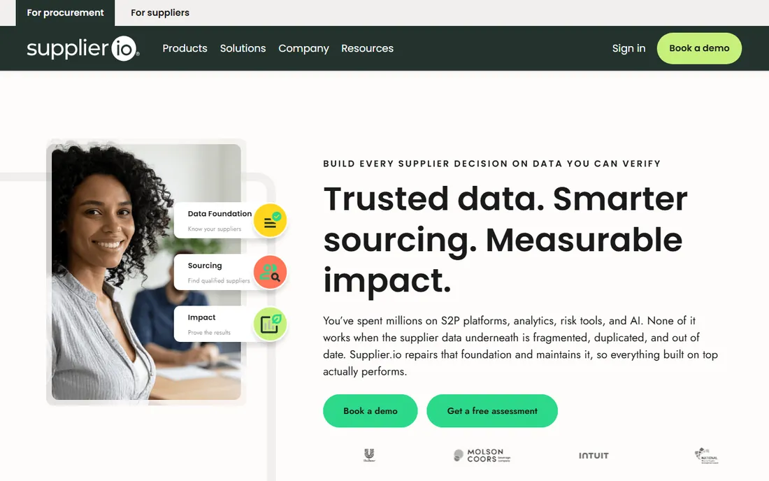 Supplier.io homepage