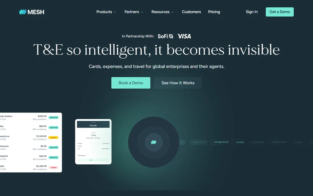 Mesh Payments homepage