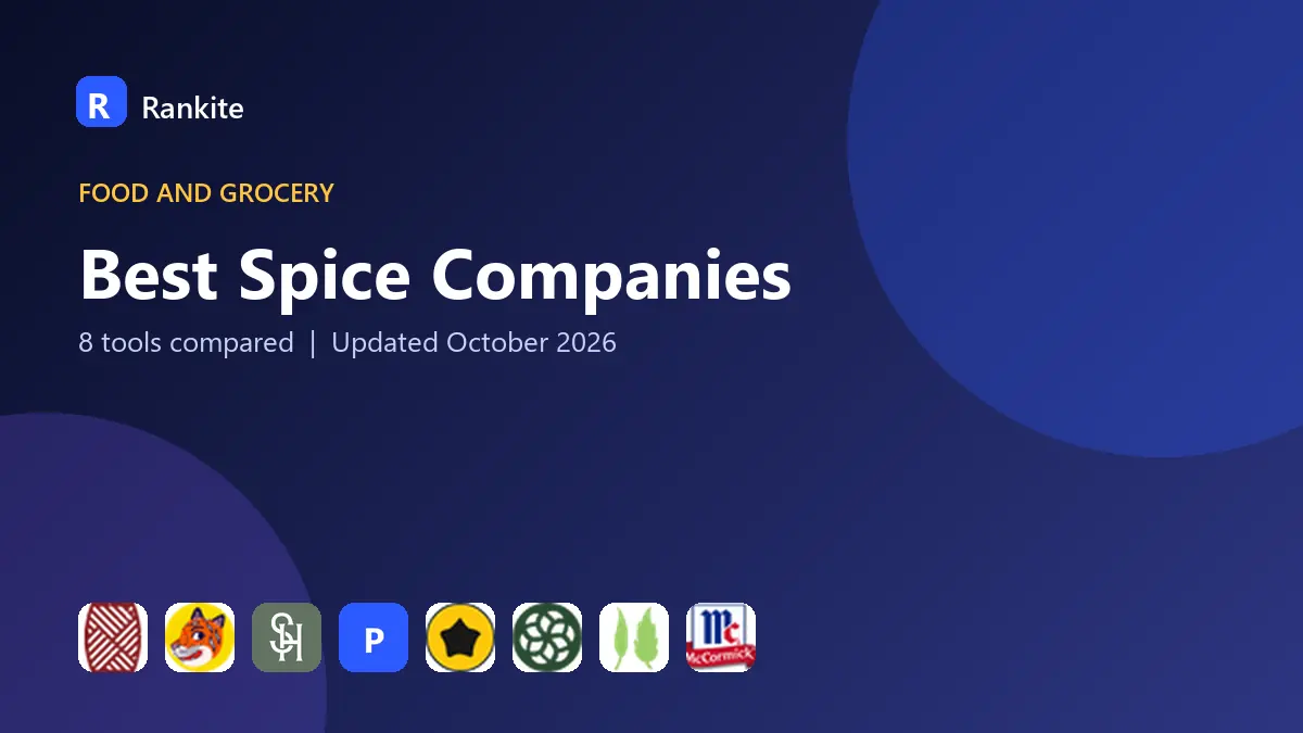 Best Spice Companies in 2026: 8 Tools Compared