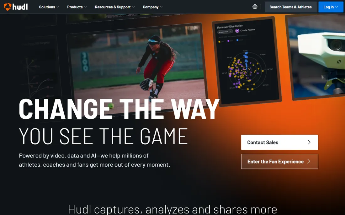 Hudl homepage