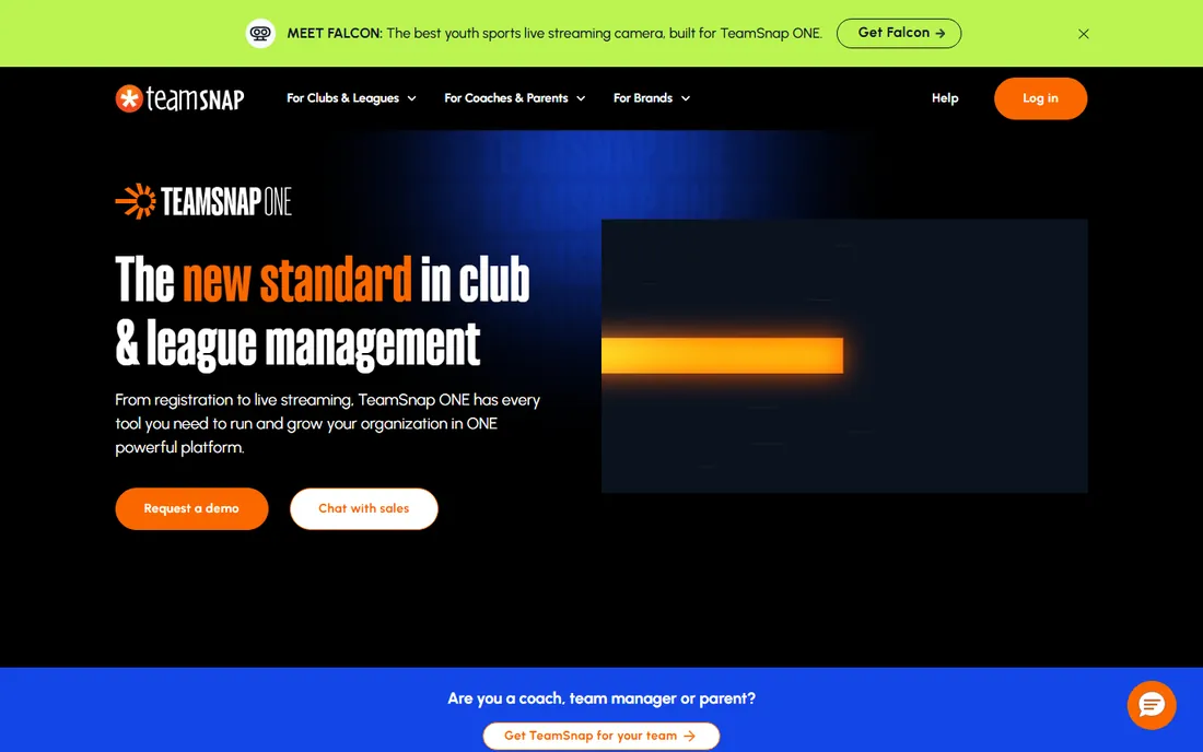TeamSnap homepage