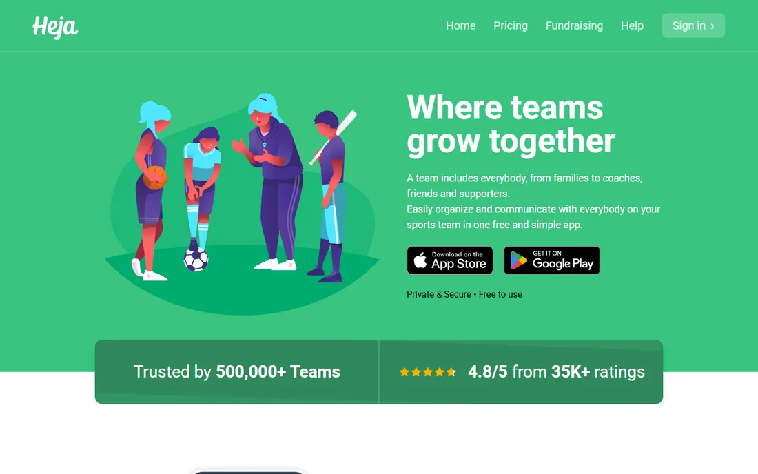 Heja homepage