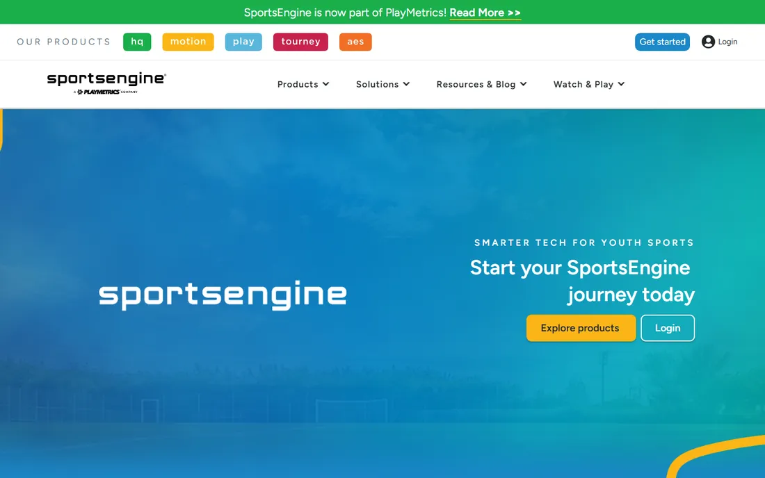 SportsEngine homepage
