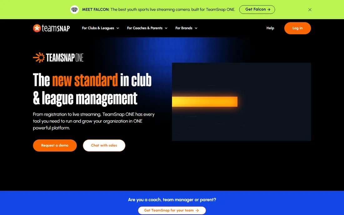 TeamSnap homepage