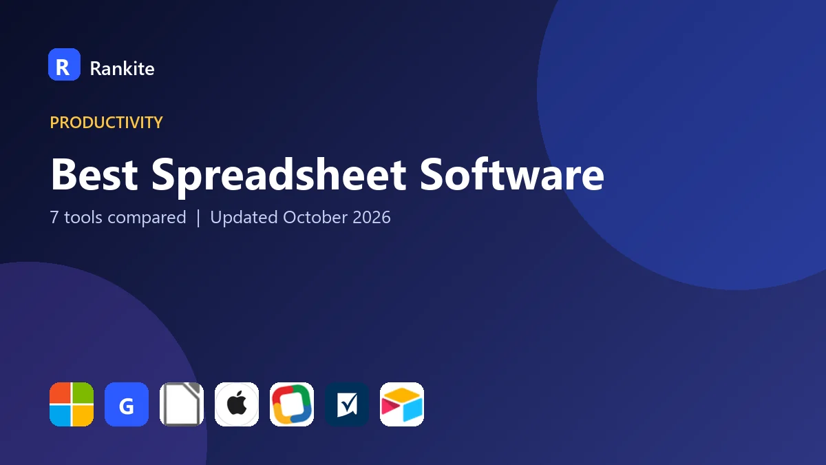 Best Spreadsheet Software: 7 Tools Compared