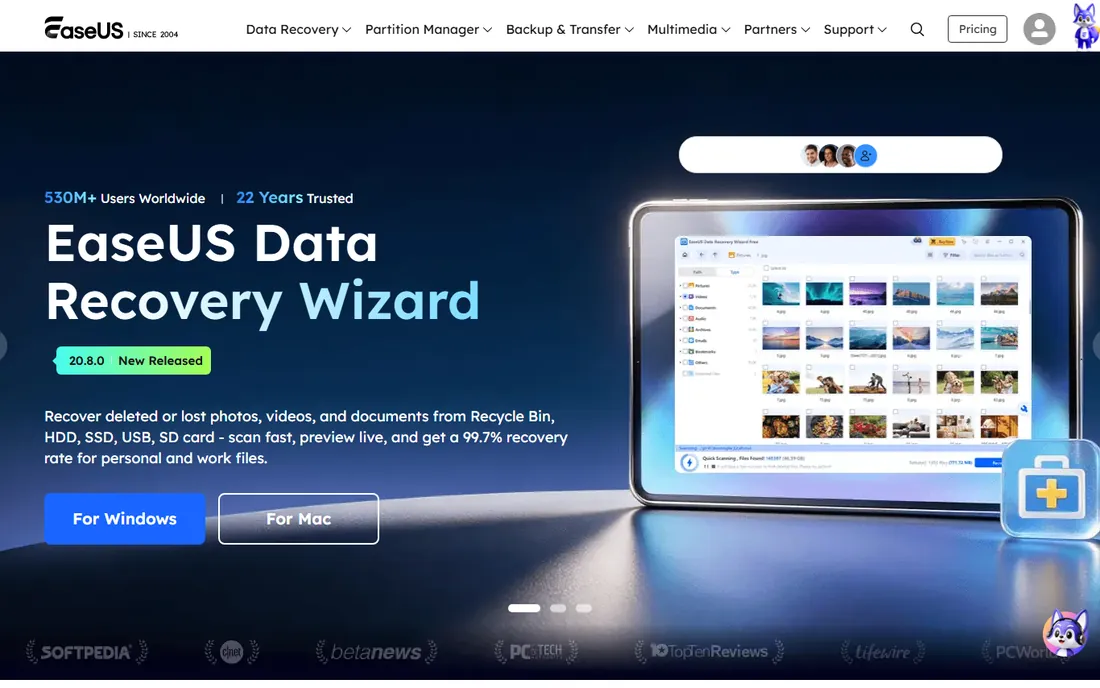 EaseUS Disk Copy homepage