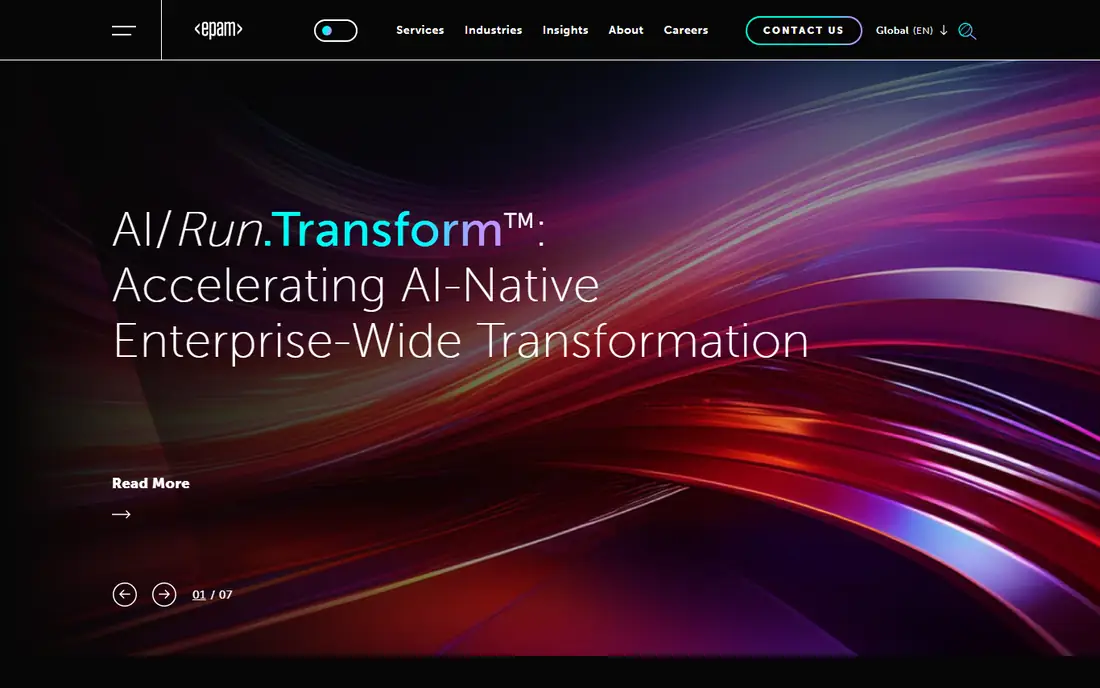 EPAM Systems homepage