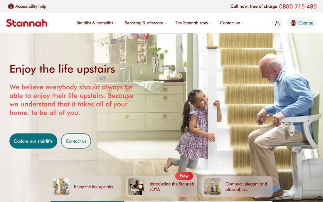 Stannah homepage