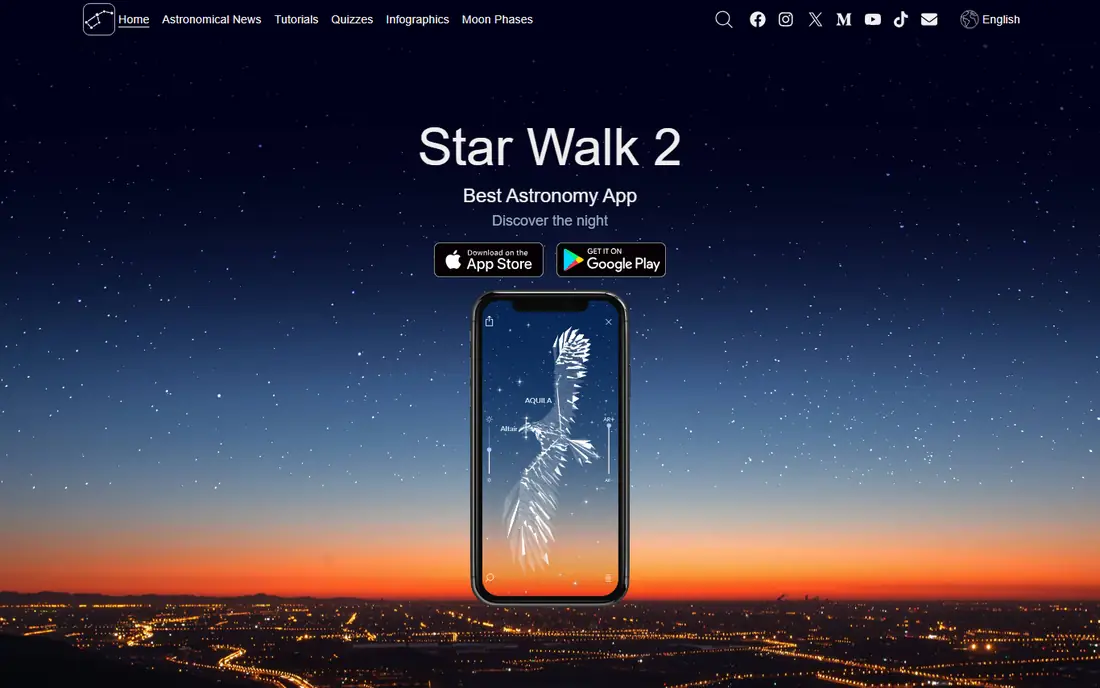 Star Walk 2 homepage