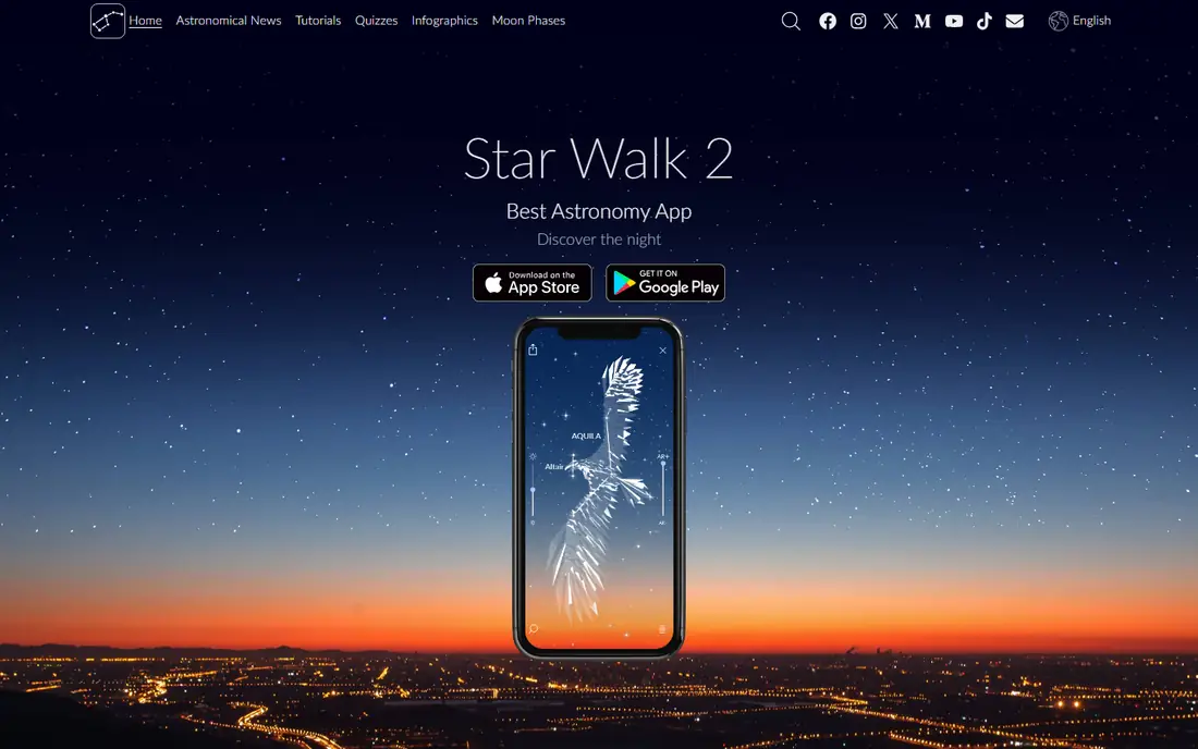 Star Walk 2 homepage