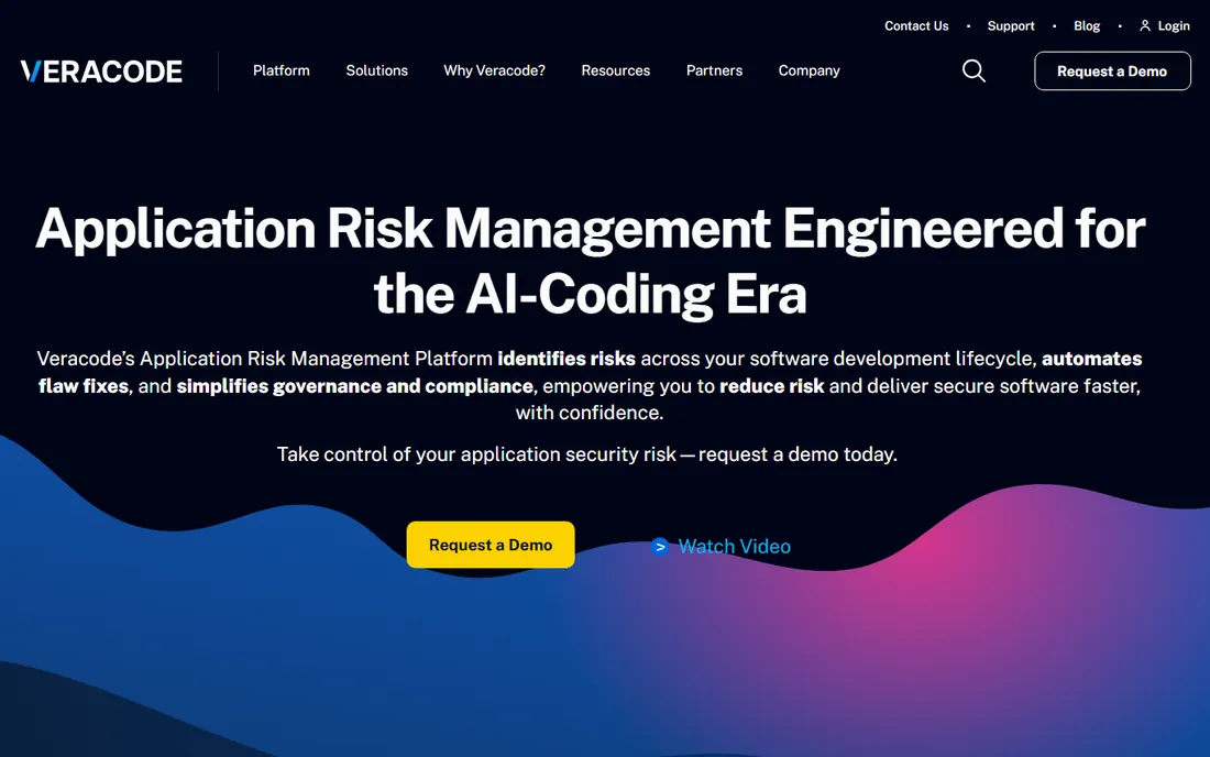 Veracode homepage