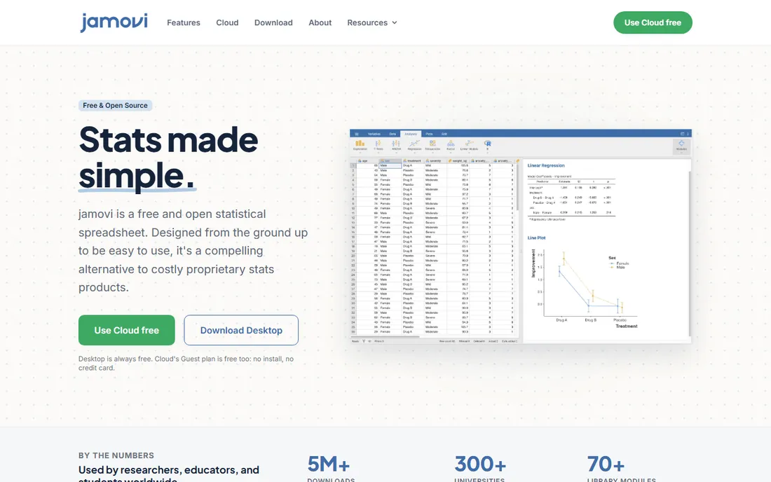 jamovi homepage
