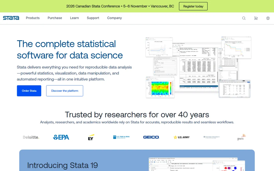 Stata homepage
