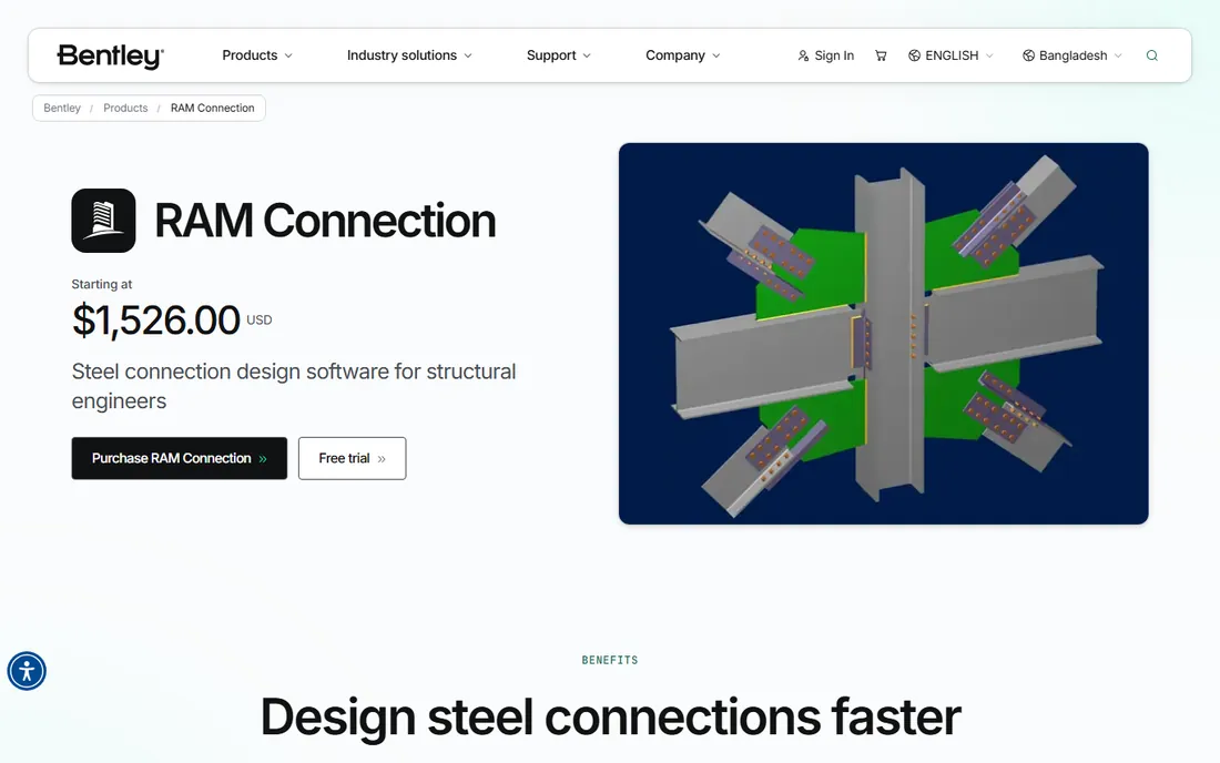 RAM Connection homepage