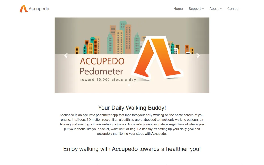 Accupedo homepage