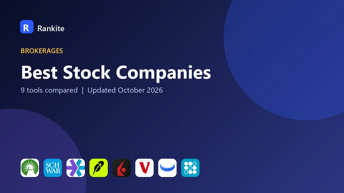 Best Stock Companies in 2026: 9 Tools Compared