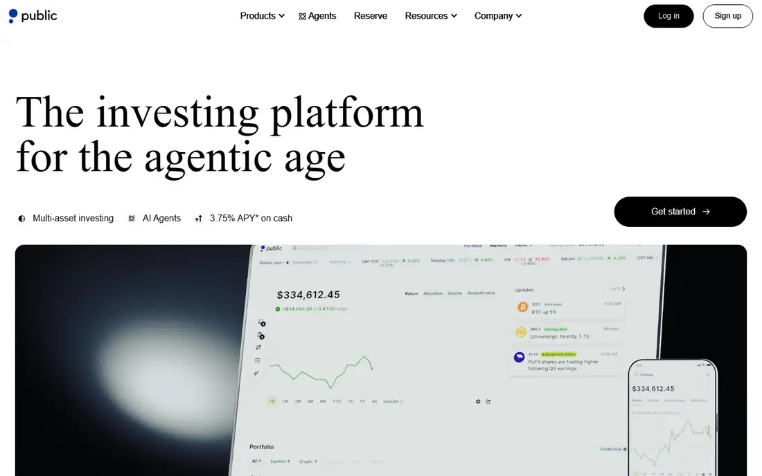 Public homepage