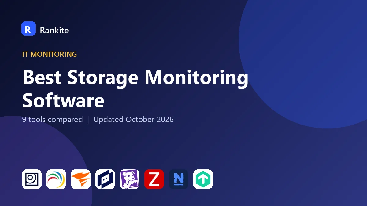 Best Storage Monitoring Software in 2026: 9 Tools Compared