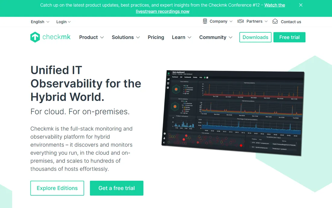 Checkmk homepage