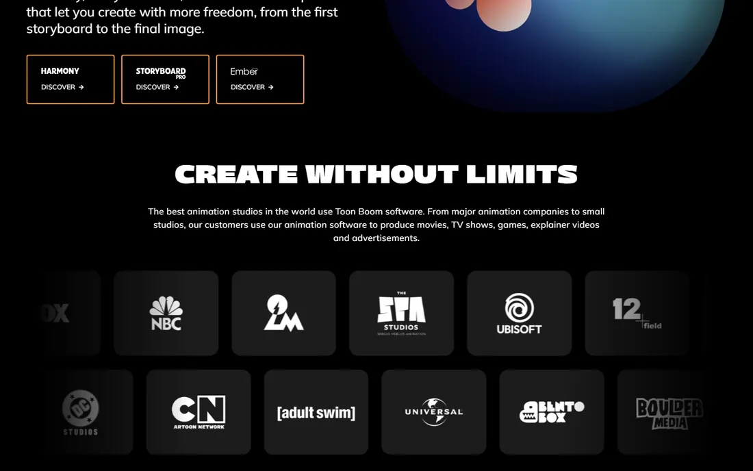 Toon Boom Storyboard Pro homepage