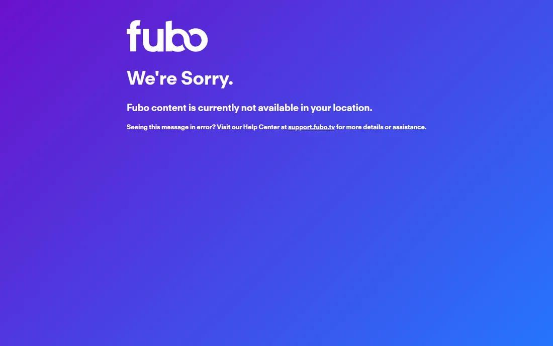Fubo homepage