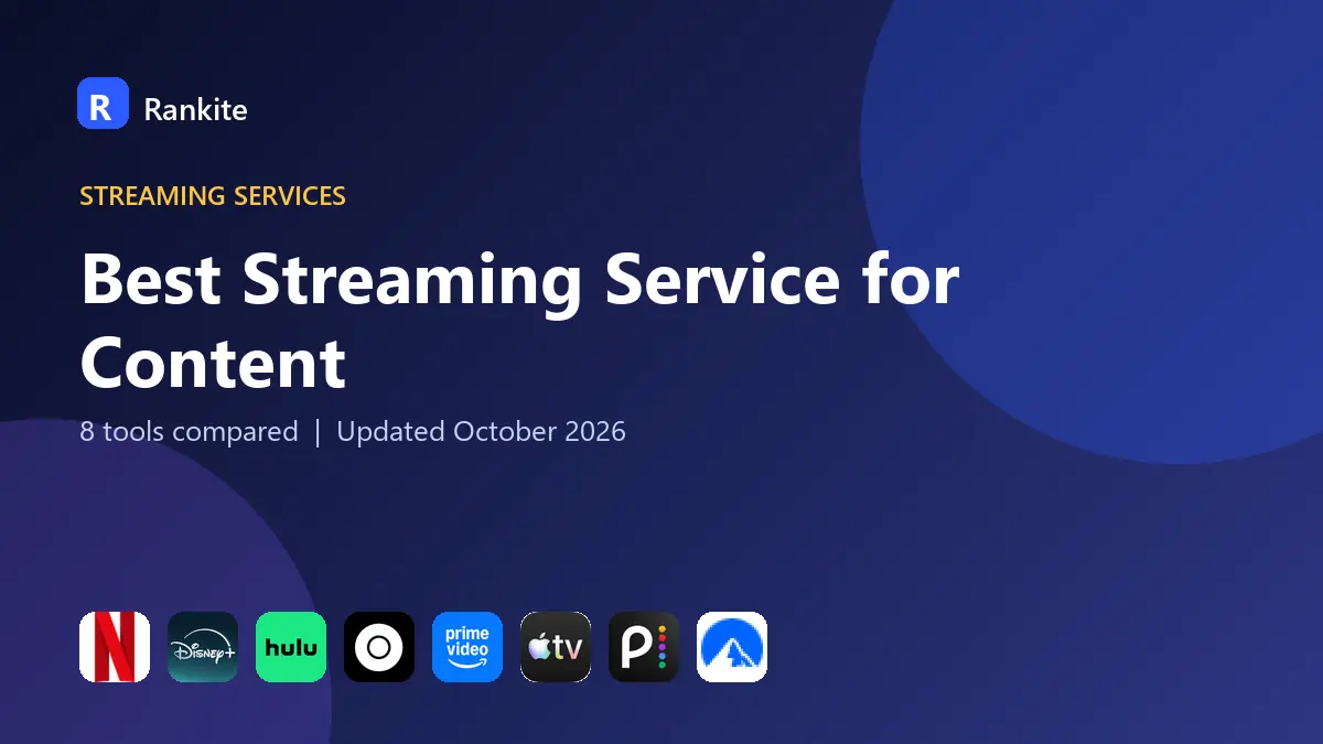 Best Streaming Service for Content in 2026: 8 Tools Compared