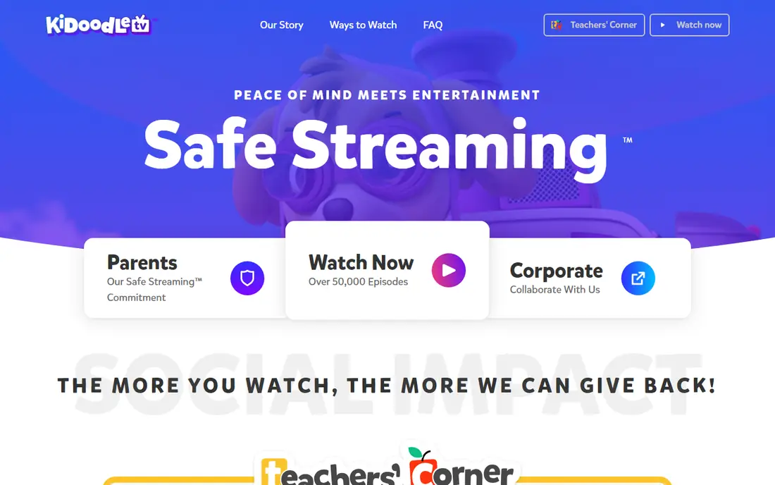 Kidoodle.TV homepage