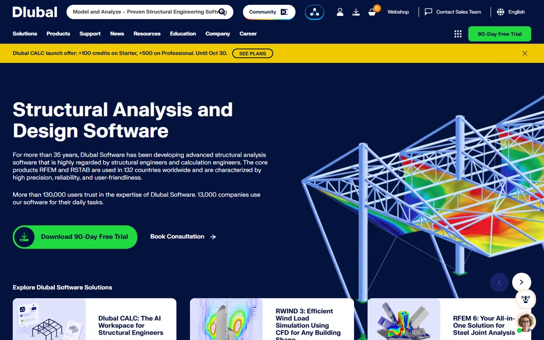 Dlubal RFEM homepage