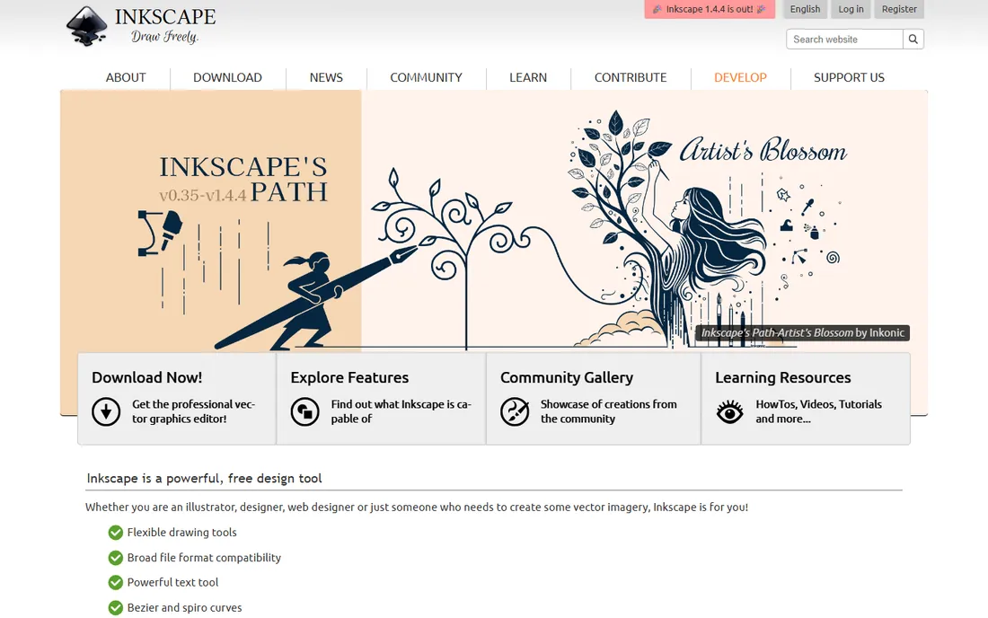 Inkscape homepage