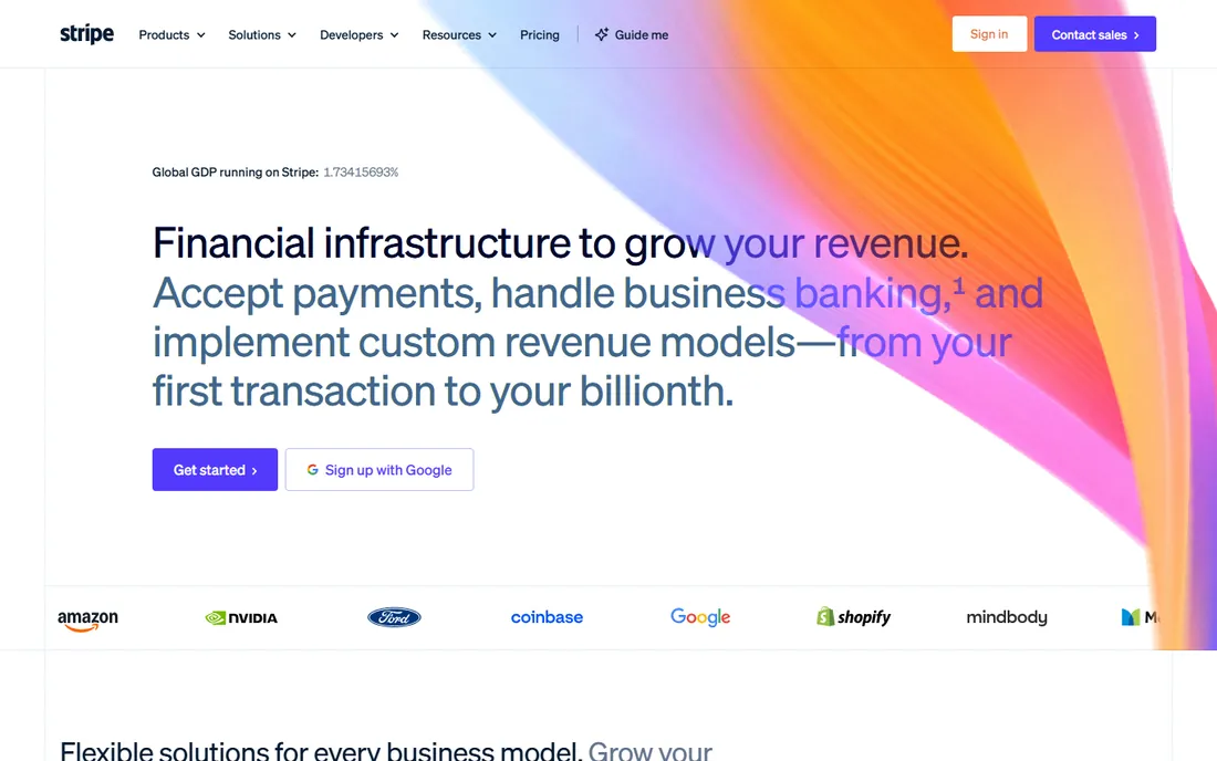 Stripe Billing homepage