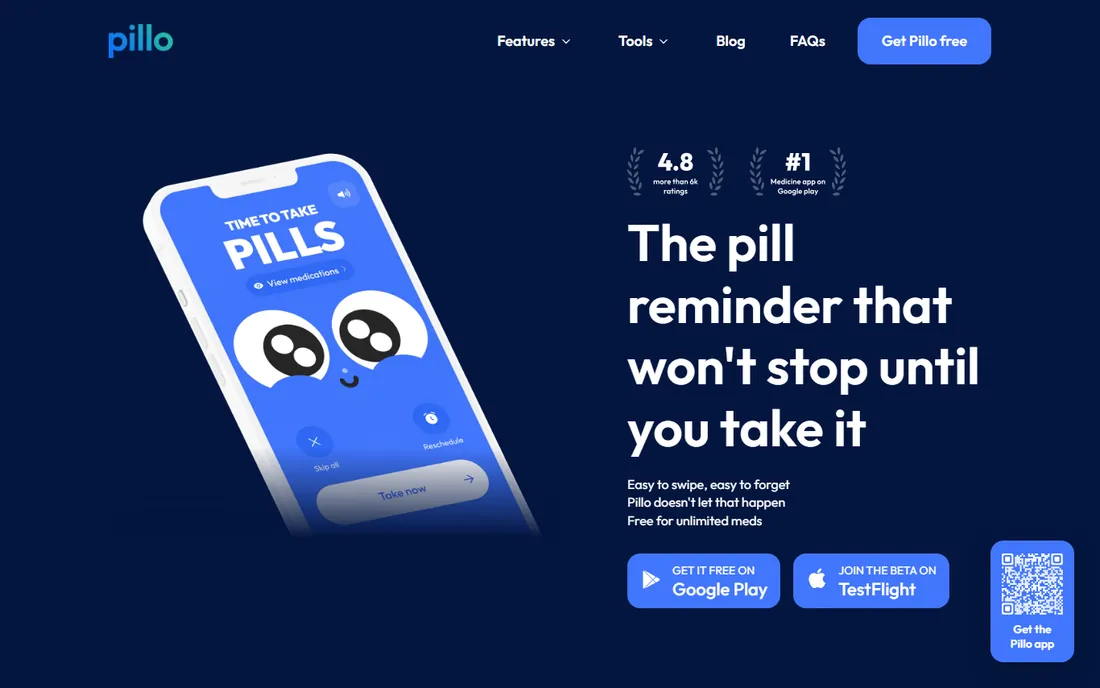 Pillo homepage
