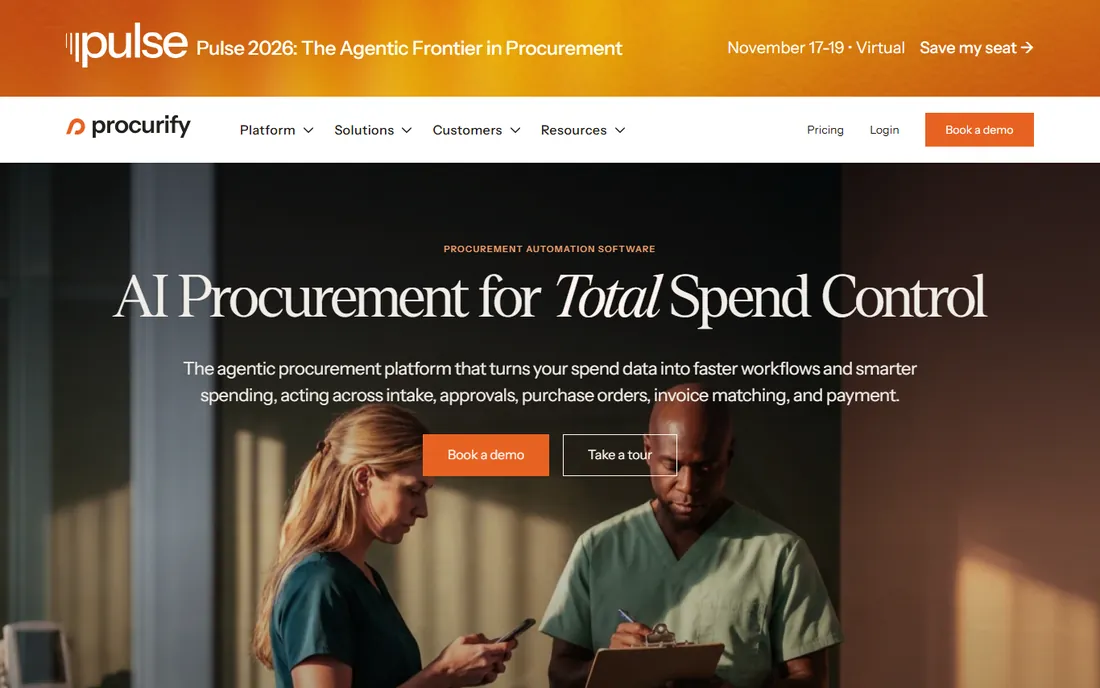 Procurify homepage
