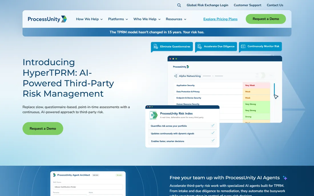 ProcessUnity homepage