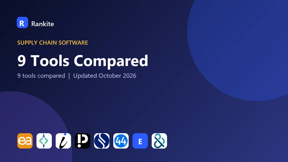 9 Tools Compared: Best Supply Chain Risk Management Software