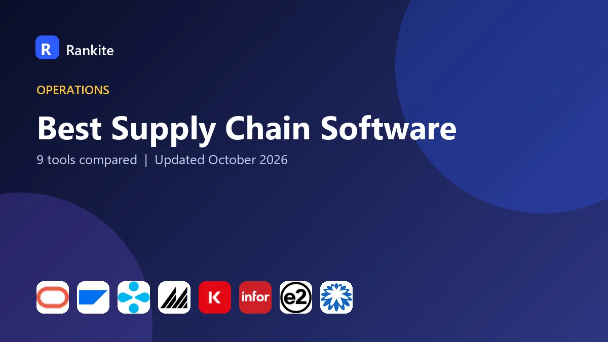 Best Supply Chain Software in 2026: 9 Tools Compared