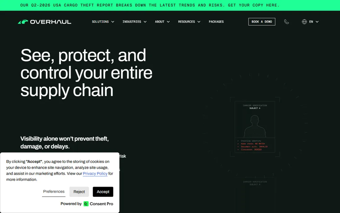 Overhaul homepage