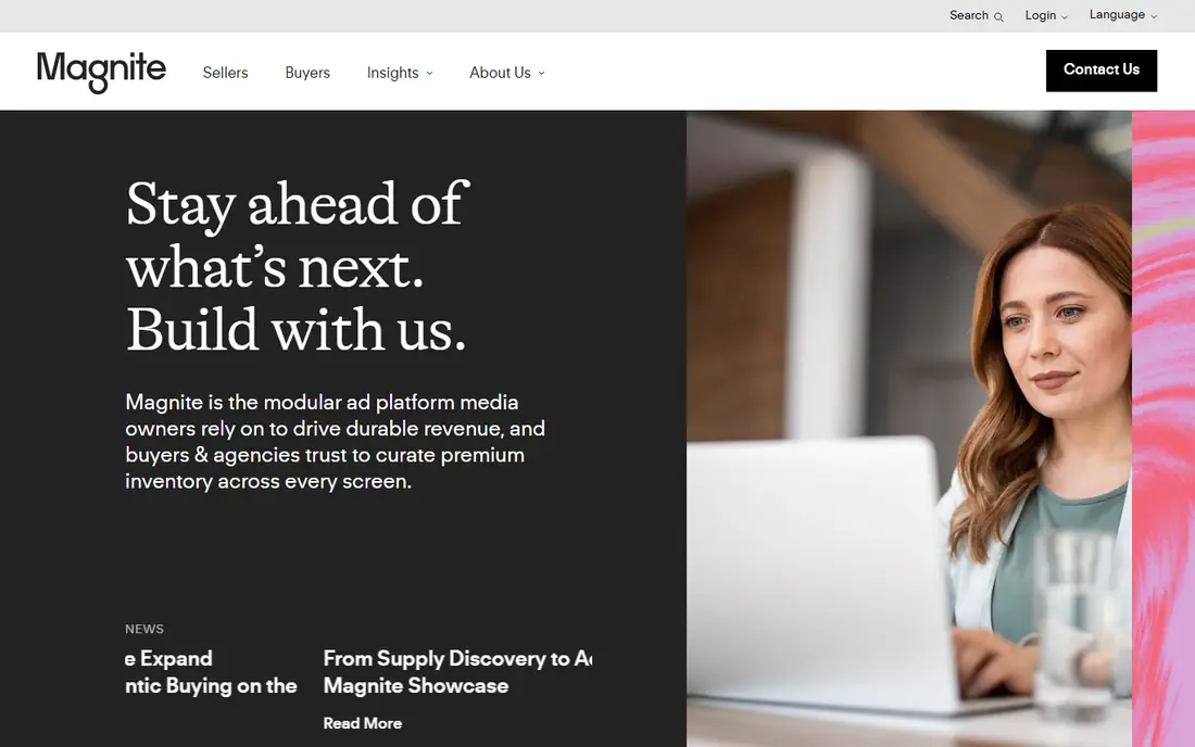 Magnite homepage
