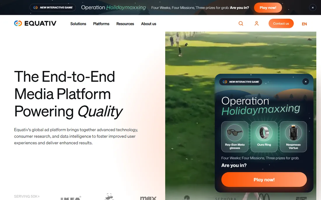 Equativ homepage
